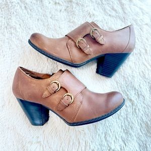 b.o.c Leather Pump Ankle Heel boots